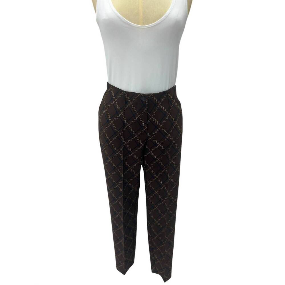 NEW CAMBIO women's print trouser in brown